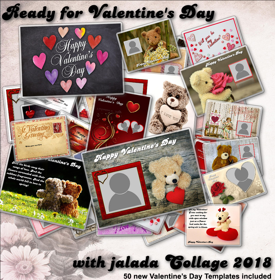The new jalada Collage 2018 with 50 new templates for valentine's day