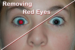 Removing Red Eyes with Image Dream 