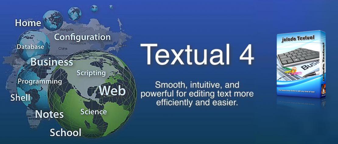 jalada Textual 4 - The text editor for Mac OS X packed with features.