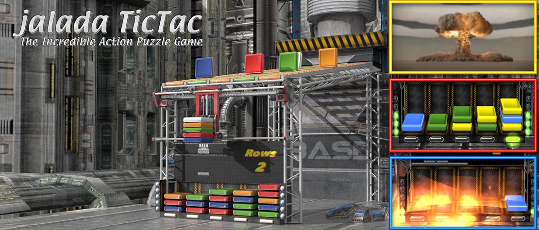 jalada TicTac is the next generation fun, fast and totally mind-boggling match 3 arcade game in 3D.